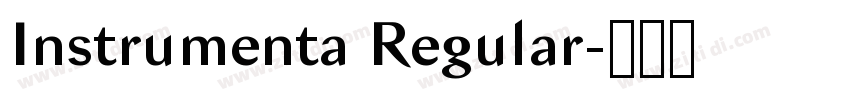 Instrumenta Regular字体转换 Instrumenta Regular字体转换
